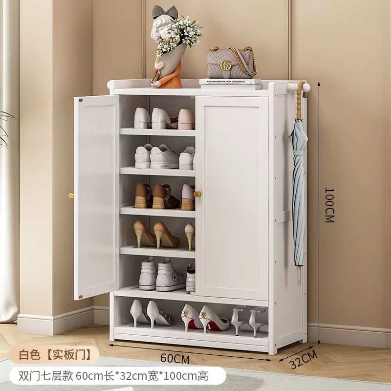Étagère à chaussures porte petite armoire à chaussures Simple multicouche étroite 2025 nouveau E ***