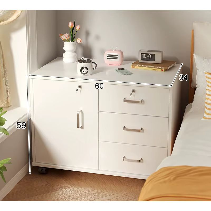Armoire à dossiers amovible avec serrure, moderne, simple, grande capacité de rangement, multifoncti