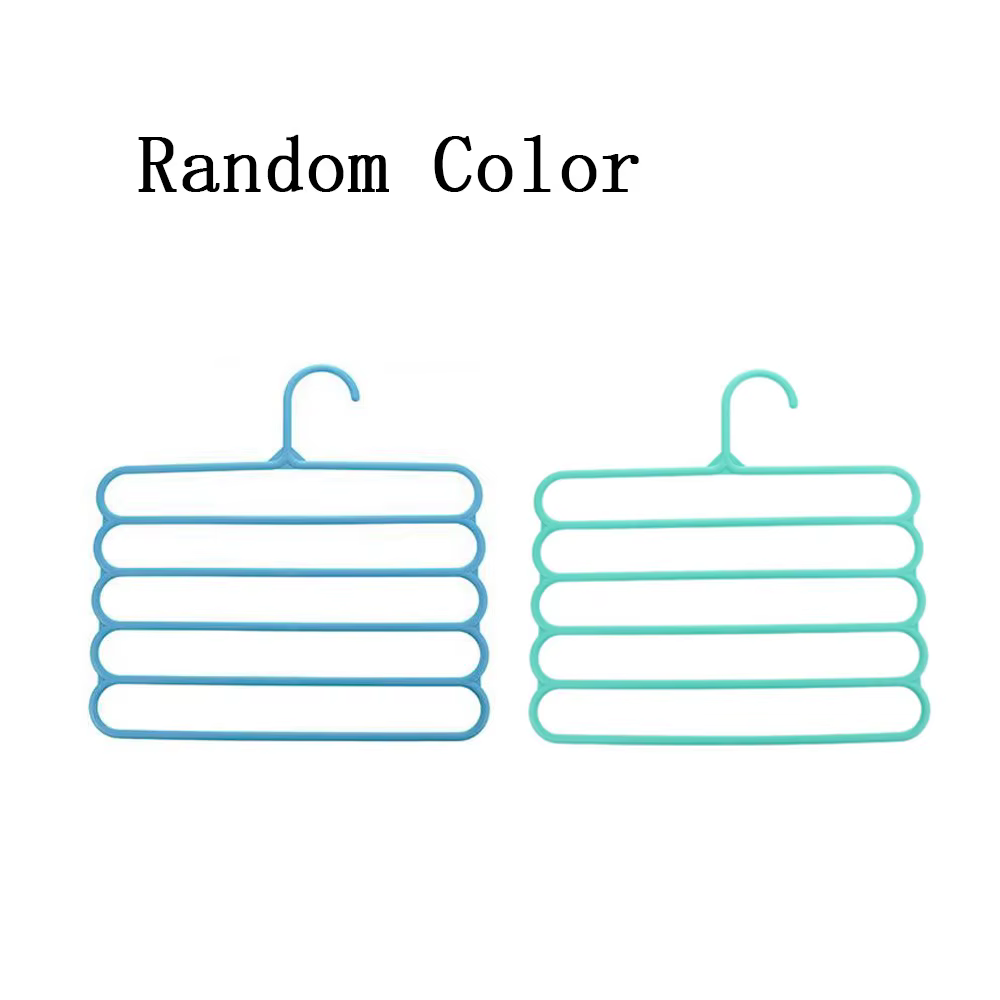 Organisateur de rangement pour pantalons et foulards à 5 niveaux coloré pour armoire domestique, cin