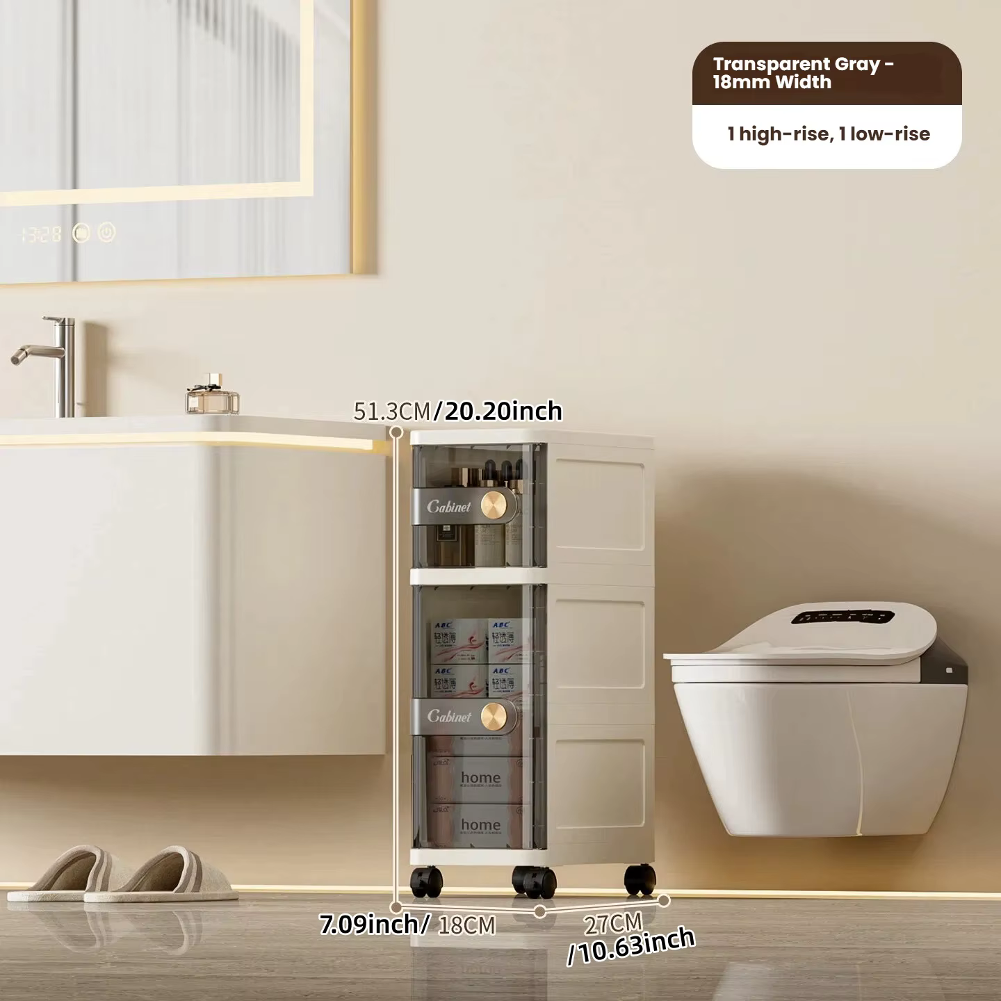 Meuble de rangement pour niche de salle de bain, étagère de rangement pour chambre et cuisine, meubl