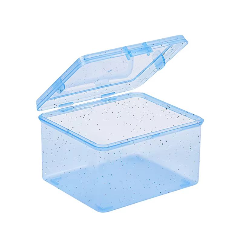 Boîte de rangement en plastique Transparent, 1 pièce, petites cartes Photo, boîte de rangement de bu