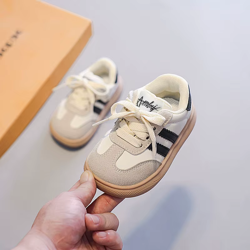 Baskets antidérapantes à semelle souple pour enfants, chaussures de sport basses et confortables pou
