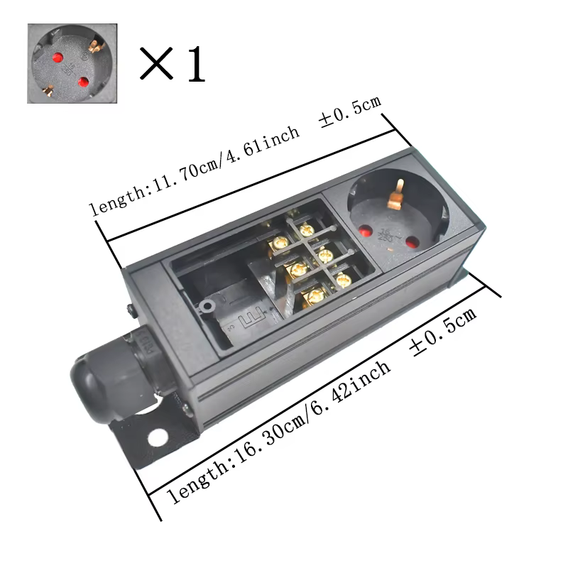 PDU multiprise réseau armoire rack mur desktopConnect les fils vous-même 1-11AC EU avec boîte de jon