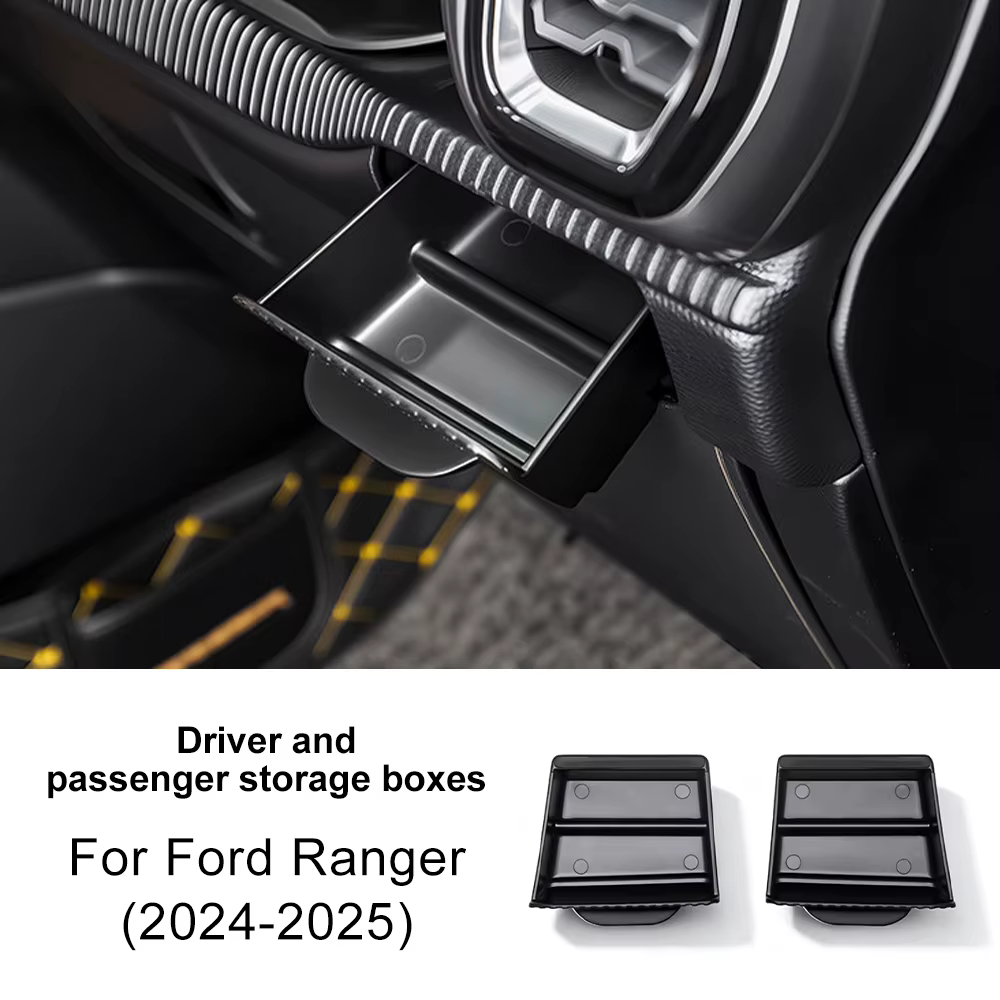 Pour Ford Ranger 2024 2025 2026, compartiment de rangement sous les aérateurs conducteur et passager