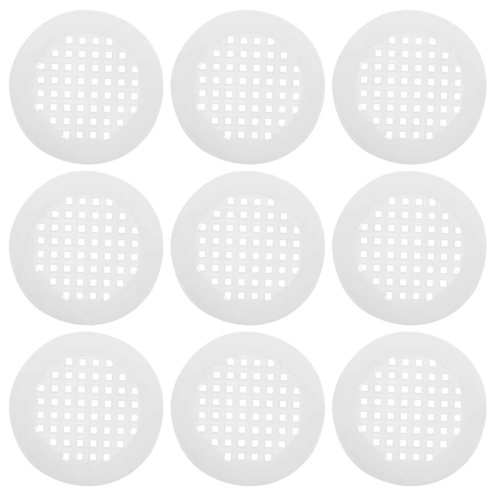 Couvercle décoratif en maille de Ventilation pour armoire, 20 pièces, 60 trous d'air, matériau PP bl