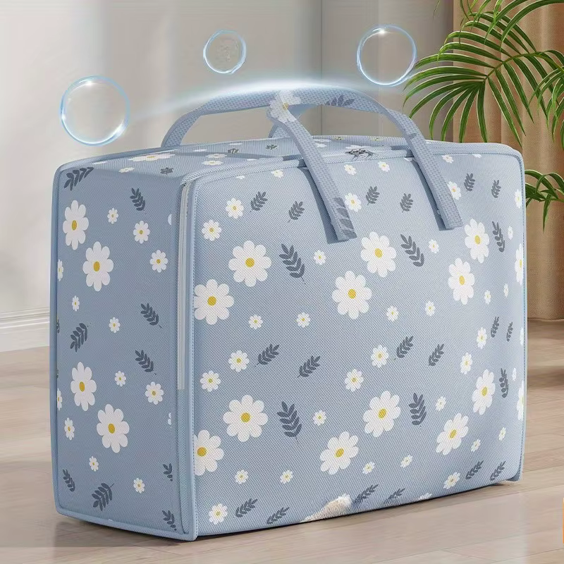 Grands sacs de rangement pliables pour couvertures et couettes, sacs de rangement pour vêtements, co