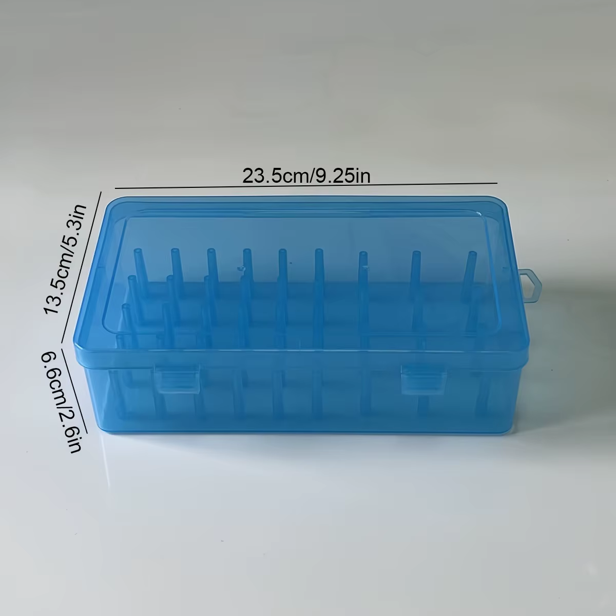 Boîte de rangement de fil de 42 bobines – Boîte de rangement transparente et durable en PP avec verr