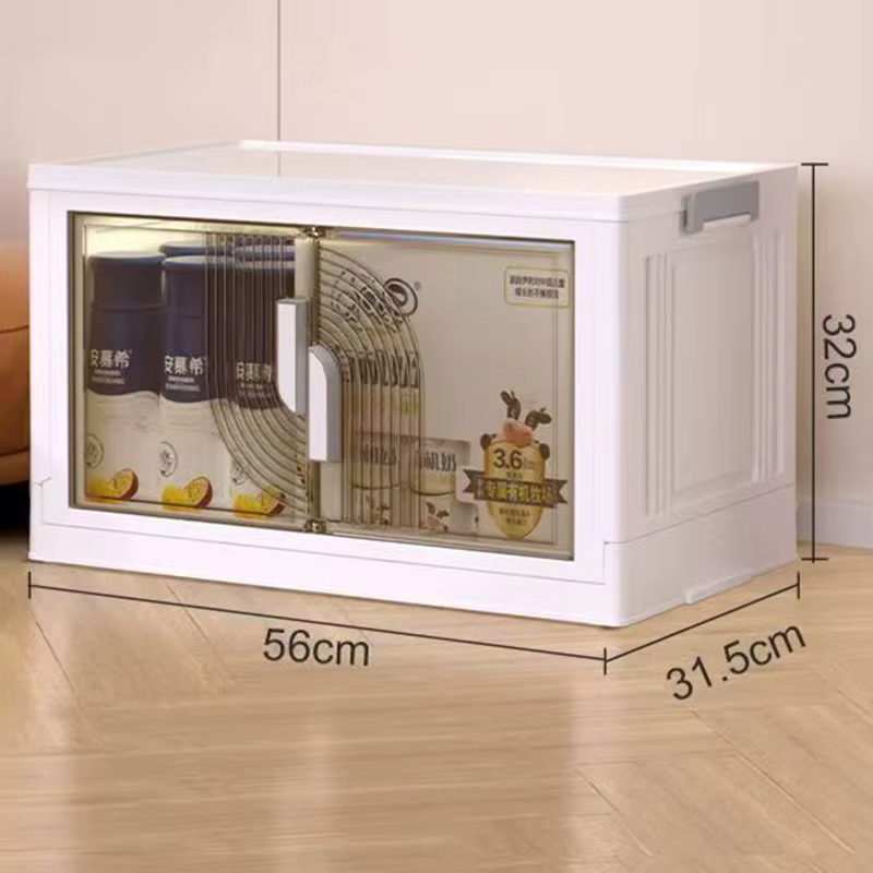 Boîte de rangement pliante, bacs de rangement transparents multifonctionnels, boîtes de rangement po