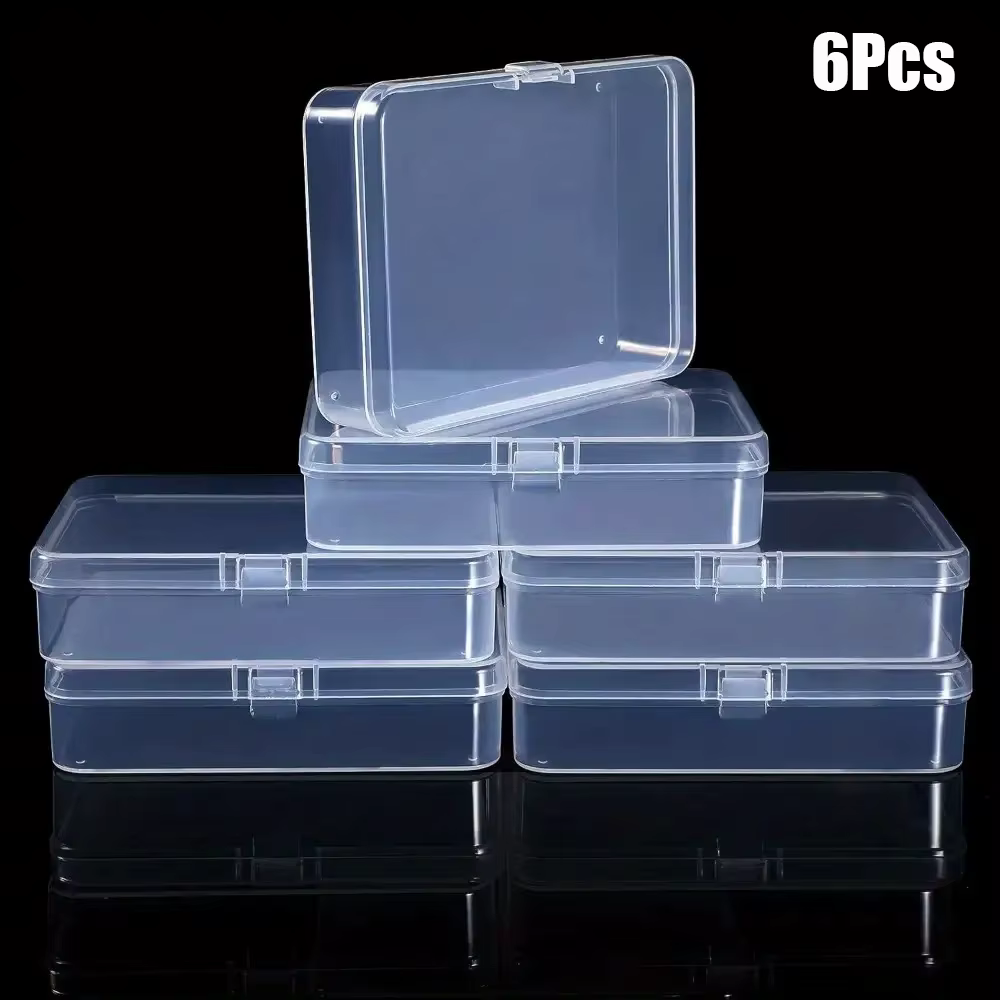 Boîtes de rangement en plastique avec couvercles sécurisés - Mini organisateurs pour perles, bijoux,