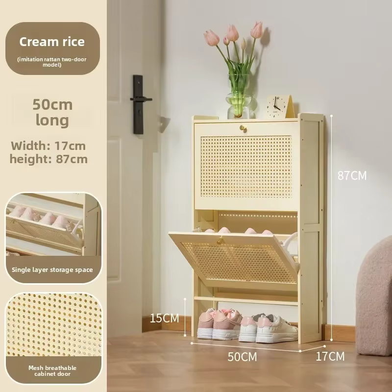 Meuble à chaussures ultra-fin 17 cm, économique, moderne, pour la maison, avec rangement étroit et g