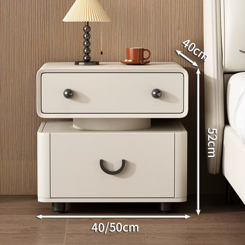 Table de chevet de luxe nordique, style moderne et vintage, avec rangement, design tendance, meuble 