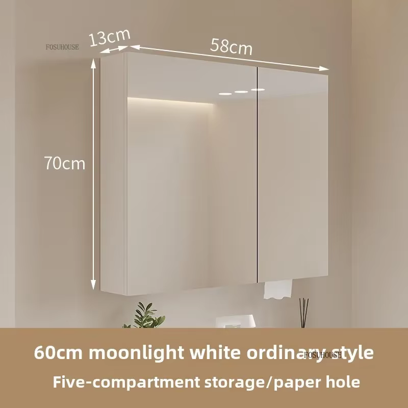 HOWall-Armoire à Miroir Moderne et Intelligente, Meuble de Rangement Créatif pour la Maison