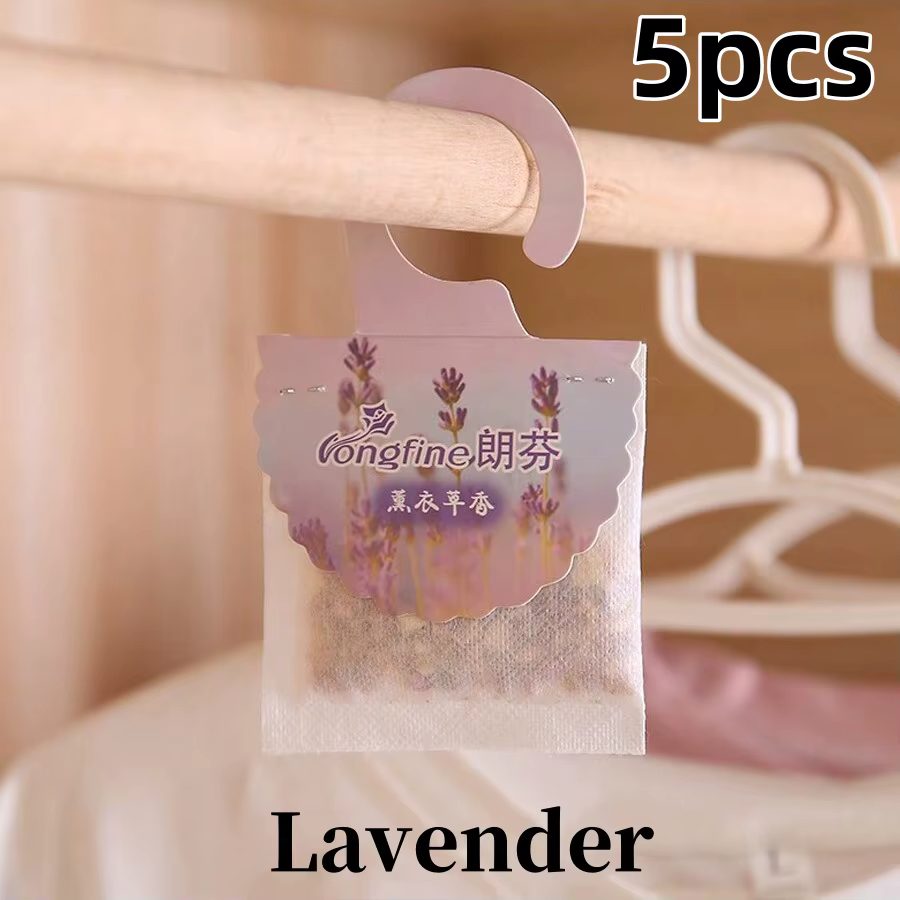 Sachets suspendus pour garde-robe, 5/10 pièces, sacs parfumés à parfum durable pour placard, tiroirs