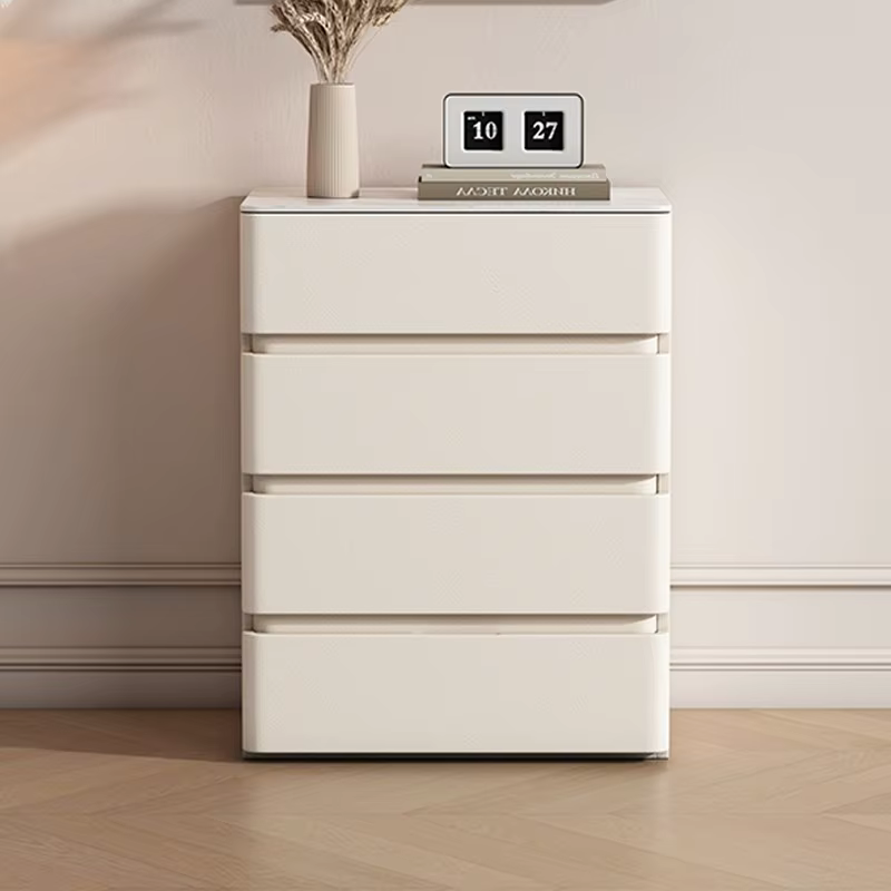 Vitrine anti-poussière à 6 tiroirs, armoire de chambre à coucher d'arcade polyvalente, salon Tv blan