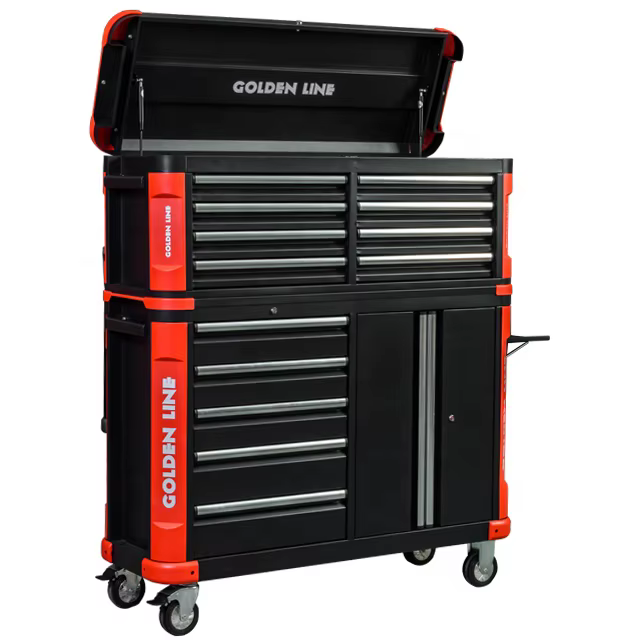 Coffre à outils en métal à 8 tiroirs et chariot à outils à 5 tiroirs sur roulettes pour atelier, gar