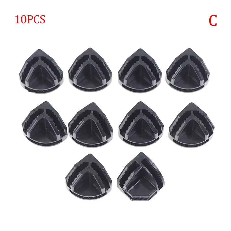 10 pièces fil Cube ABS connecteurs étagères de rangement organisateur modulaire boîte boucle Clip