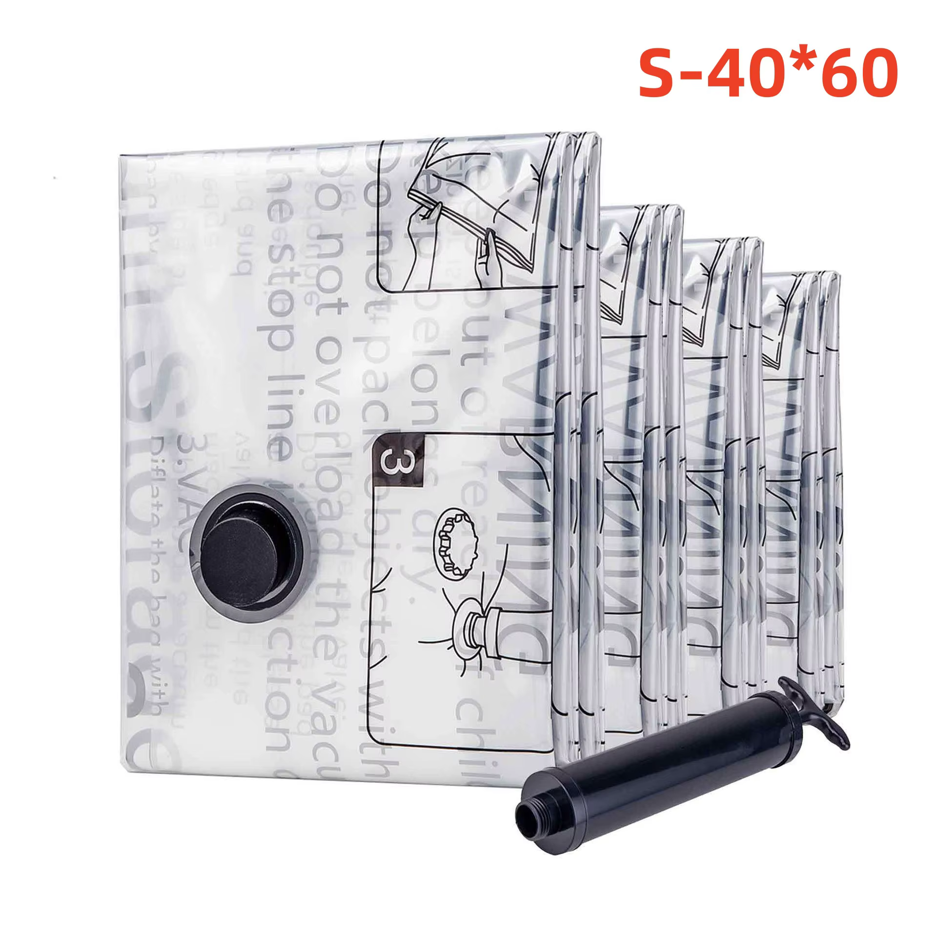 Sacs de rangement sous vide avec Valve, pliables, compressés, gain de place, rangement de vêtements,