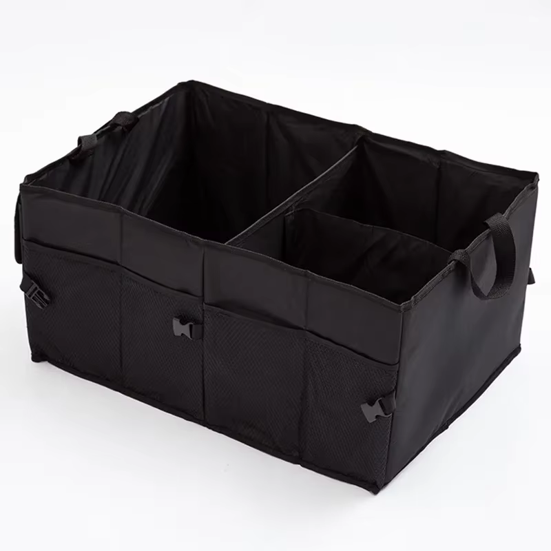 Boîte de rangement pliable pour voiture, grande boîte de transport pour camping, boîte de rangement 