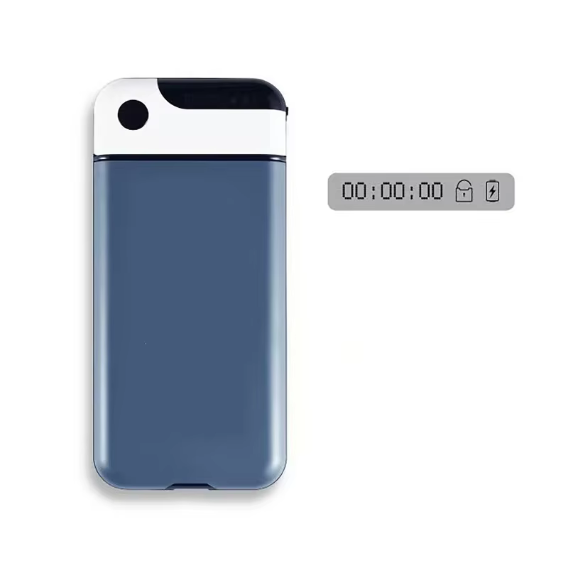 Boîte de verrouillage de téléphone portable avec minuterie, pour IPhone et Android, boîte d'autodisc