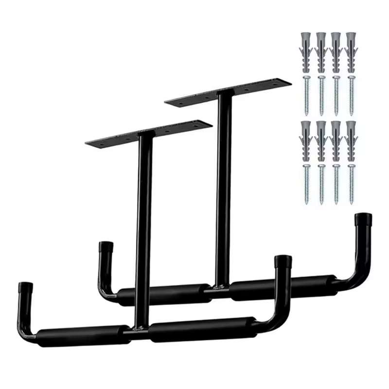 A69E2 Ensemble de supports de rangement en forme de T pour garage, étagère de plafond robuste pour o
