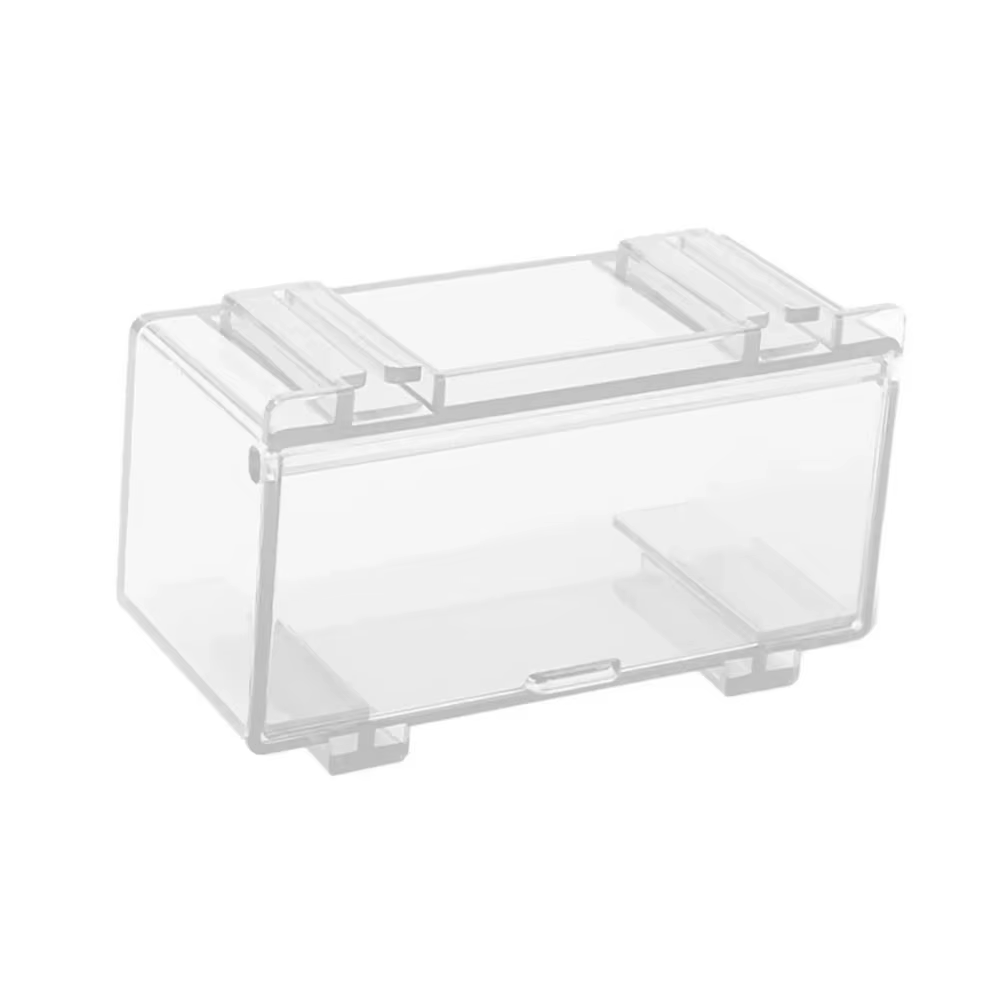 Boîte de rangement pratique pour modèles de voitures en plastique, transparente, empilable, anti-pou