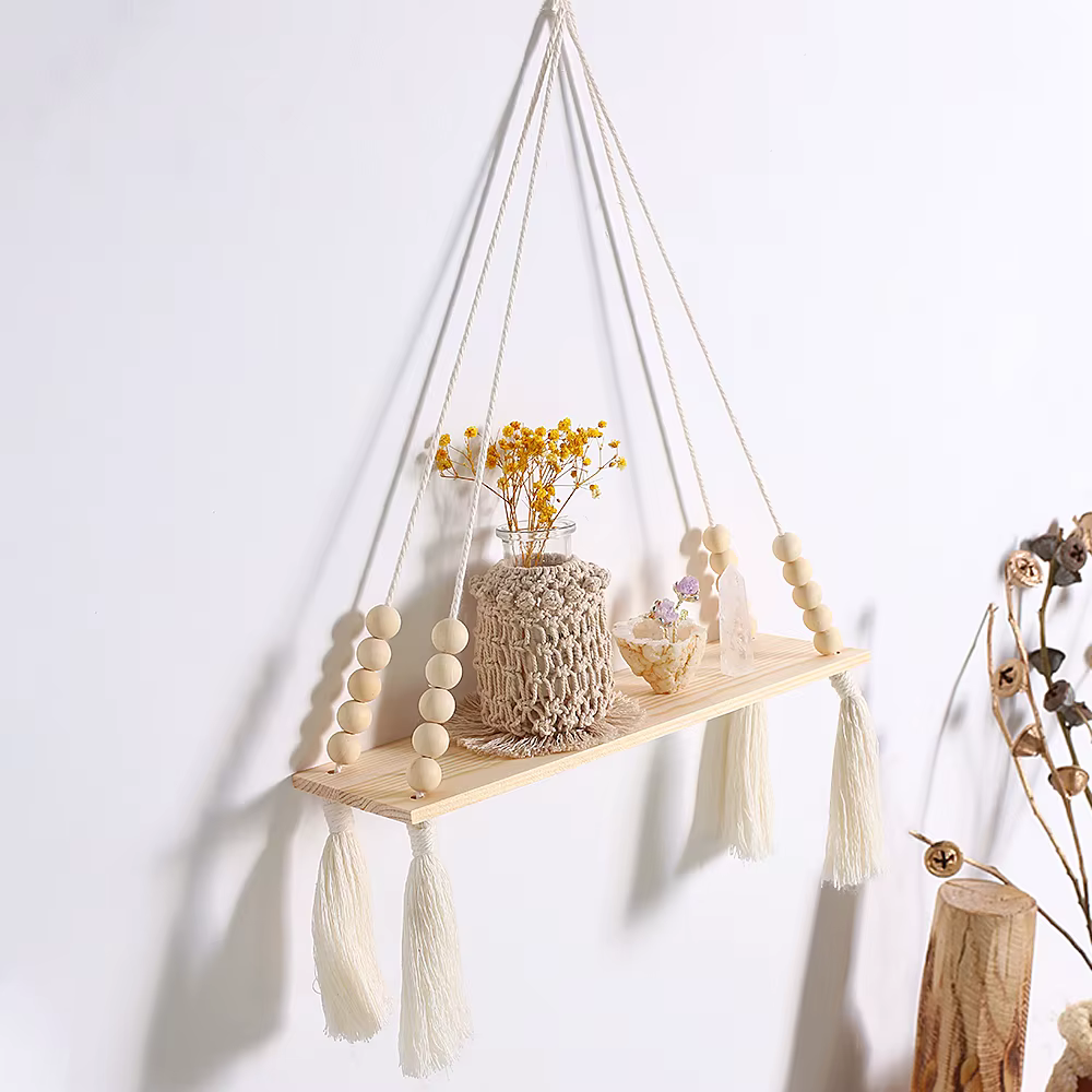 Étagère murale flottante en bois rustique pour salle de bain, salon, décoration murale, cadeau