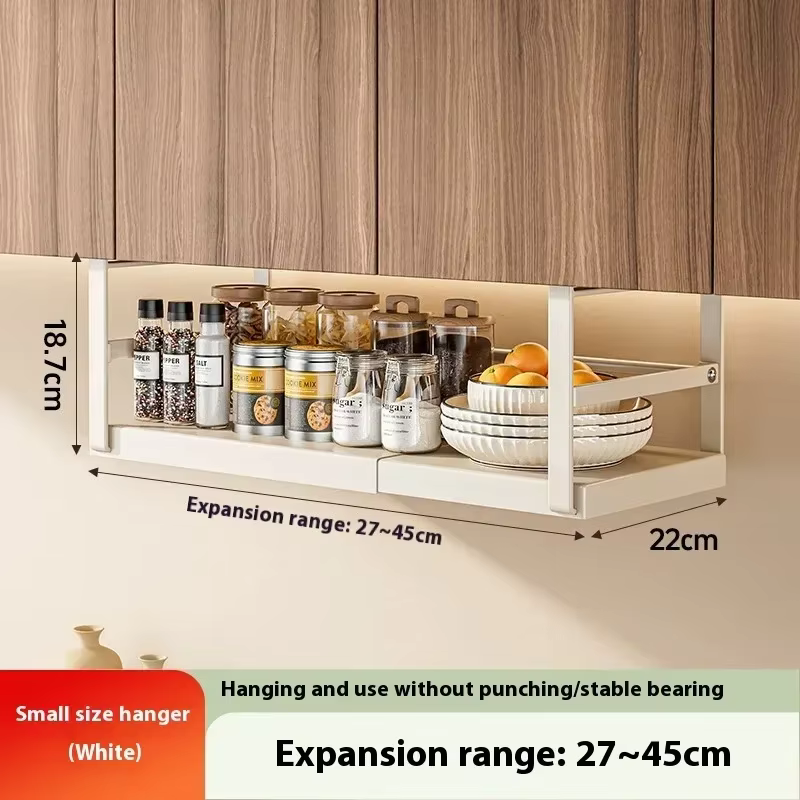 Étagères en acier inoxydable, support à épices réglable, salle de rangement, armoire d'extension en 