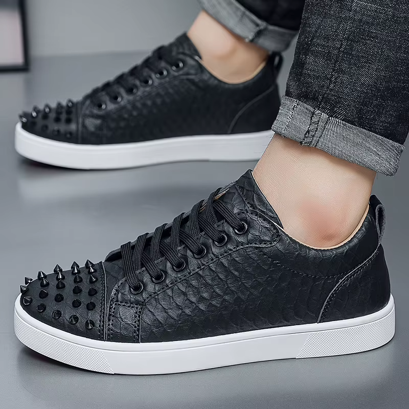 Nouvelles Chaussures de Skateboard pour Hommes 2026 à Rivets – Esprit Jeunesse, Chaussures Décontrac