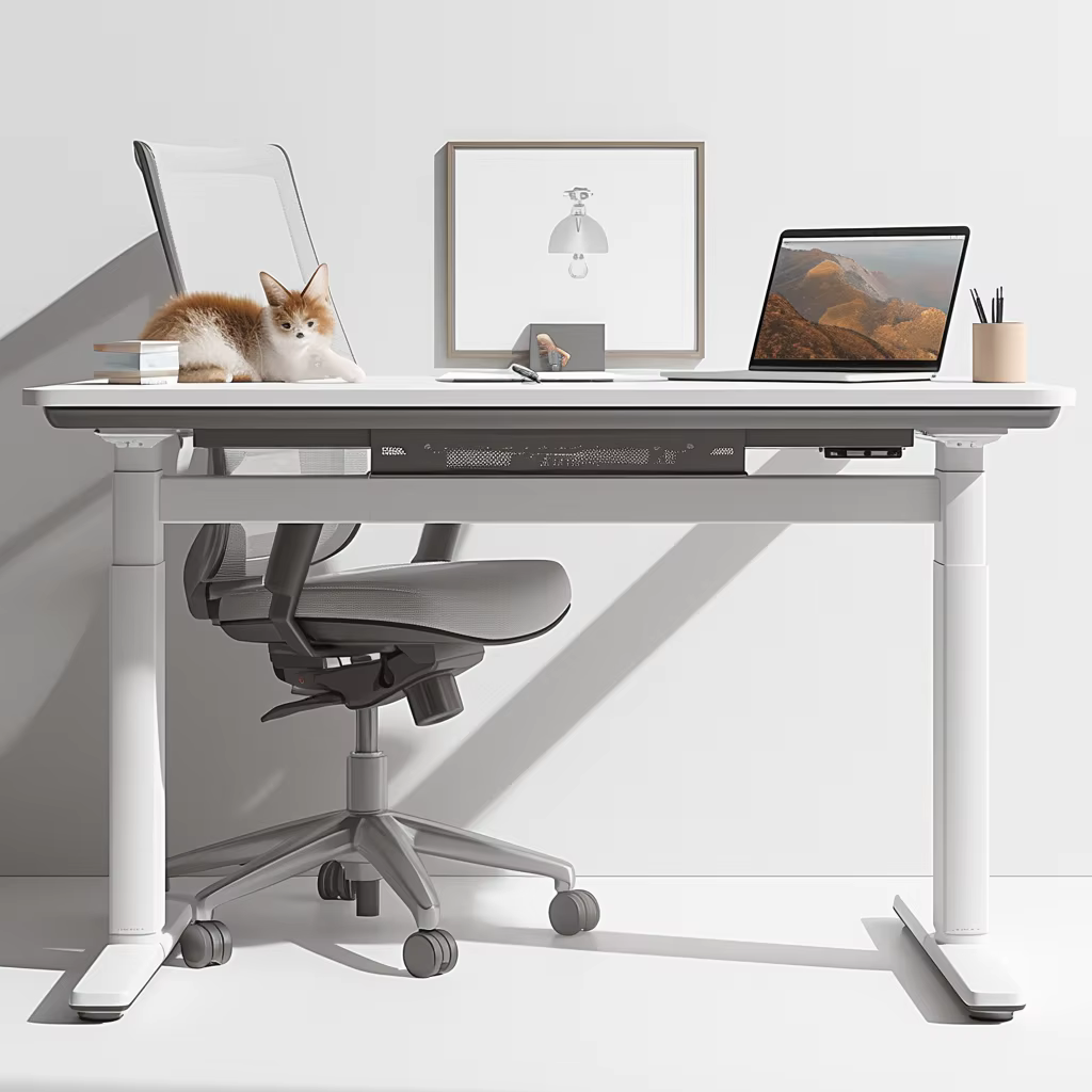 Cadre de bureau debout électrique réglable en hauteur pour jeu à domicile, mobilier de bureau extens