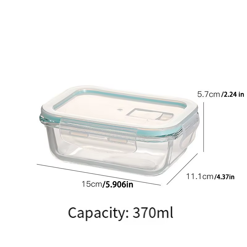 Boîtes de conservation alimentaire en verre, idéales pour la préparation des repas, hermétiques, com