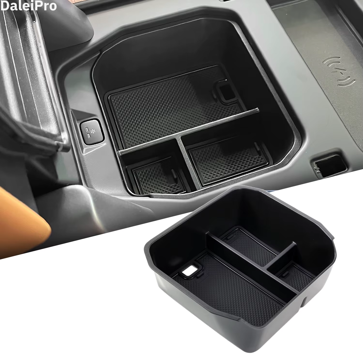 Boîte de rangement en couches pour Console centrale Land Rover Defender 90 110 130 2020 2023 2024, b