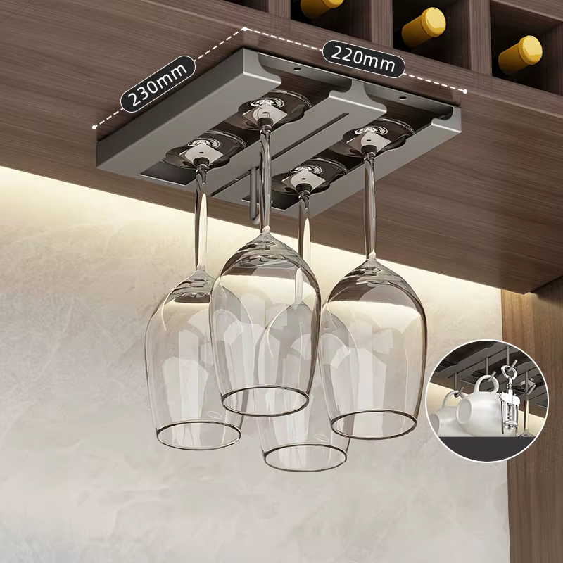 Porte-bouteille sans Perforation pour vins verticaux, sous-meuble de cuisine, porte-bouteille, porte