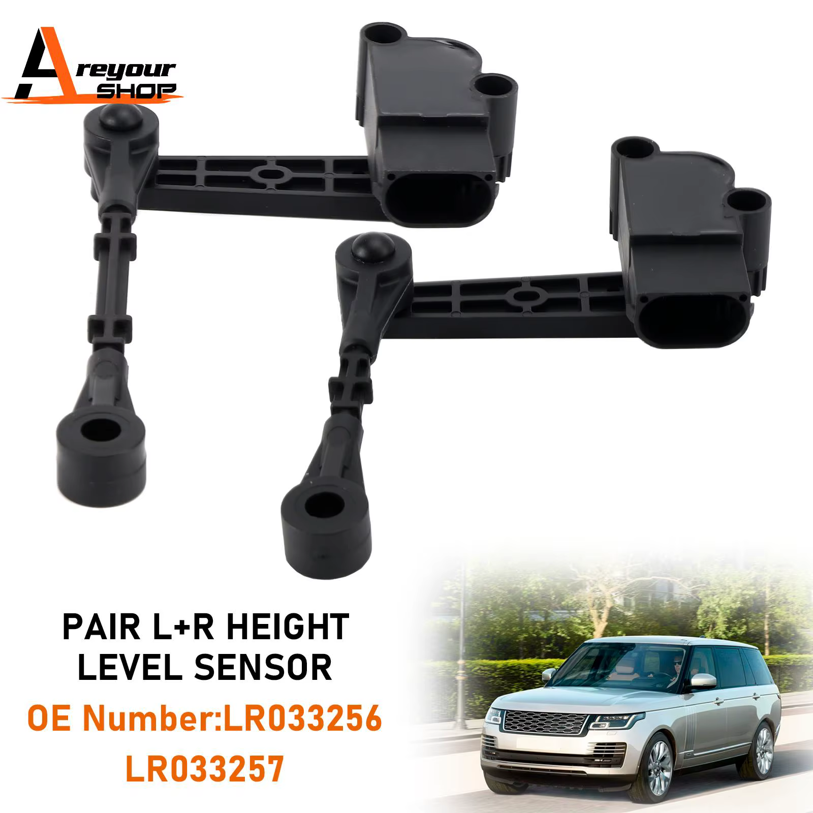 Paire de capteurs de niveau de hauteur F&R pour Discovery 5 Range Rover Sport L405 L494