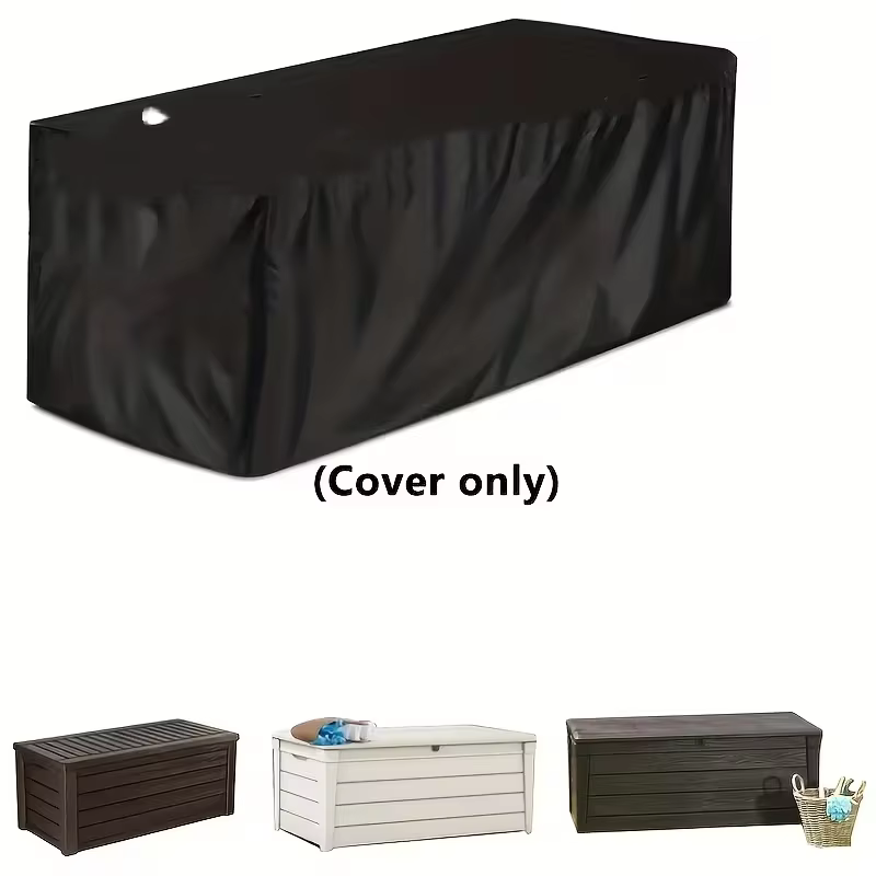 Housse de protection pour coffre de rangement extérieur 210D imperméable, pour banquette ottoman de 
