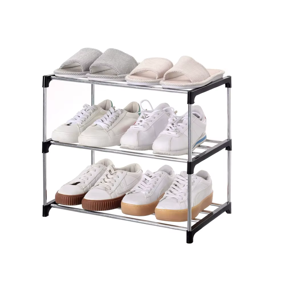 Étagère à chaussures multicouche 3F, gain de place librement combinée, modernité minimaliste, porte 