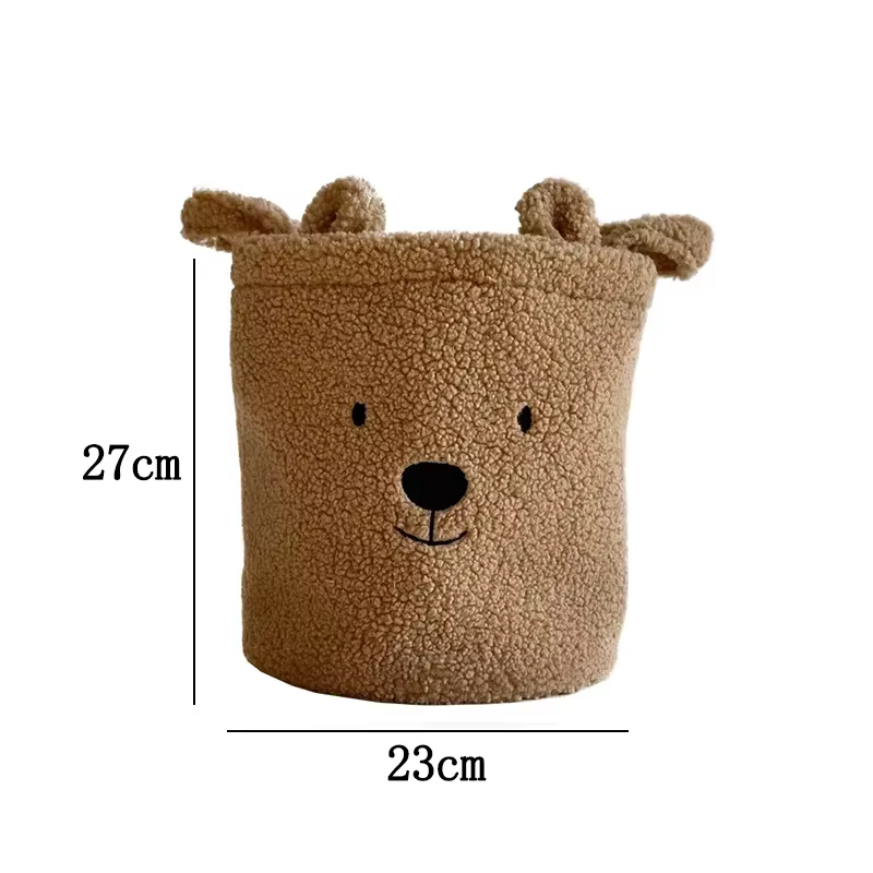 Mir de rangement pour chambre d'enfant, ours en peluche mignon, panier pliant pour enfants, jouets, 