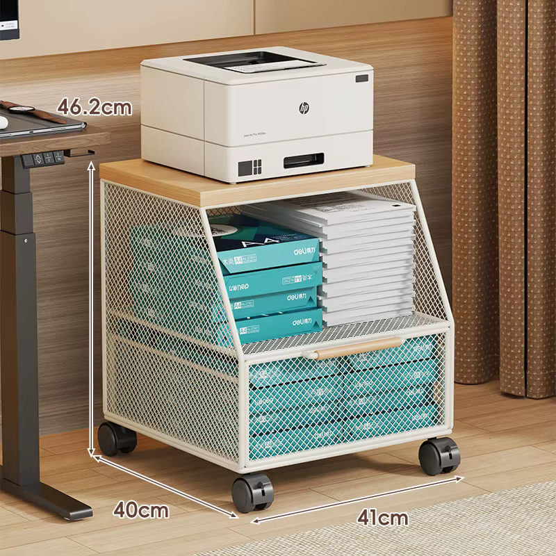 Chariot d'imprimante roulant, étagère de sol multicouche, support de rangement pour copieurs tout us