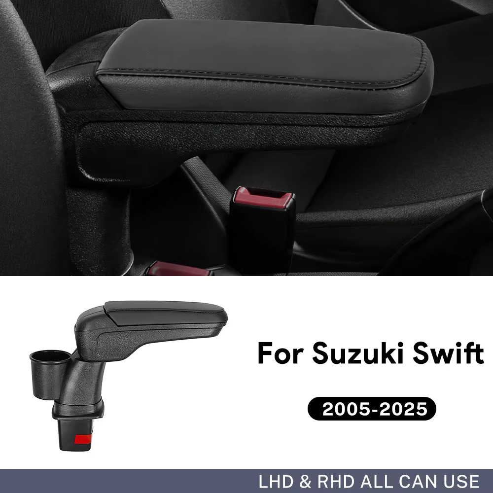 Boîte d'accoudoir pour Suzuki Swift, accessoires intérieurs pour voiture, boîte de rangement, pièces