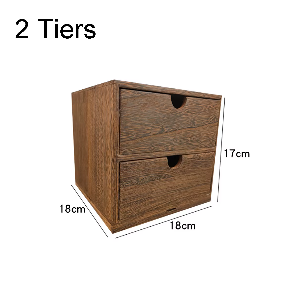 MELWooden-Petite boîte de rangement décorative, idéale pour le bureau