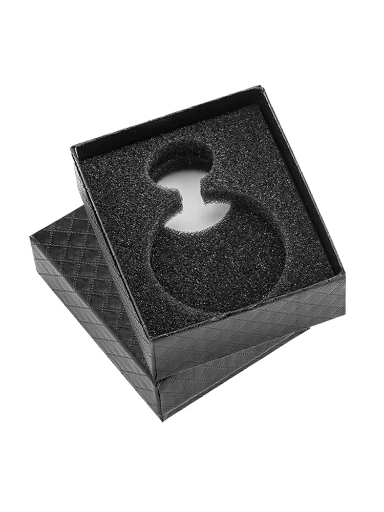 Boîte rectangulaire noire pour montres de poche, coffrets cadeaux classiques