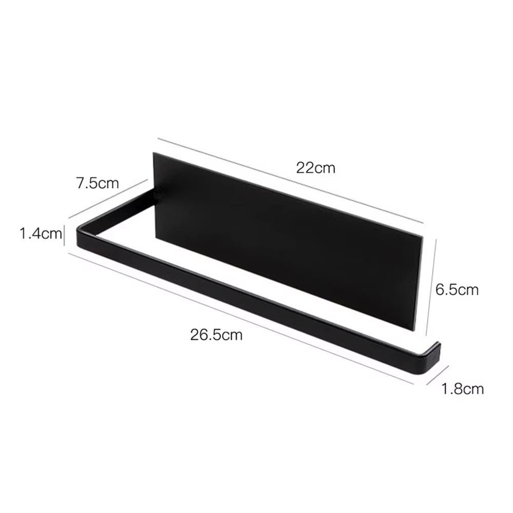 Étagère magnétique pour réfrigérateur, support de rangement pour épices, en fer noir, gain de place 
