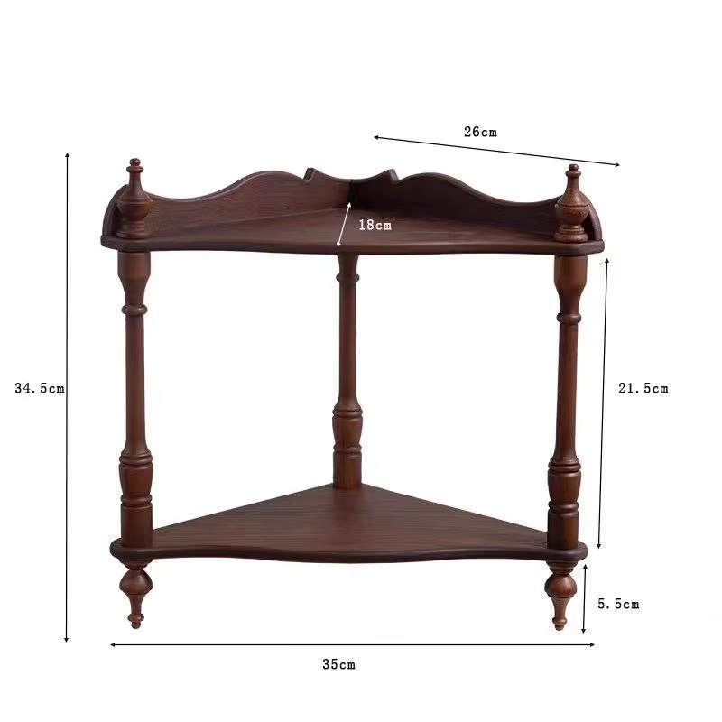 Supports de rangement Vintage, étagère de rangement nordique élégante, Table intérieure en bois mass