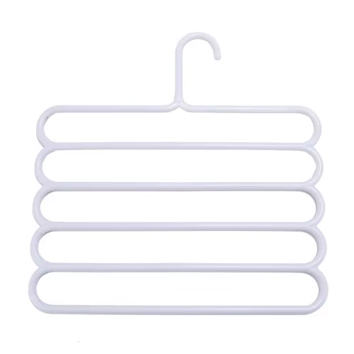 Porte-pantalons multi-niveaux - Conception peu encombrante, antidérapante et réglable pour organiser