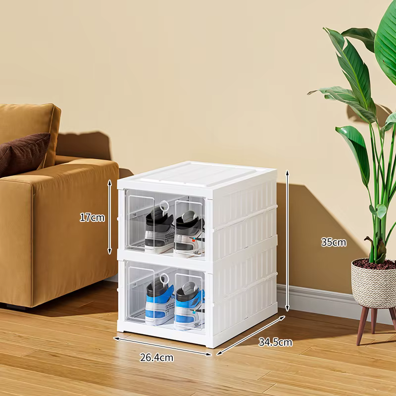 Boîte à chaussures pliable à 2/3/6 niveaux, armoire à chaussures pliable pour la maison, présentoir 