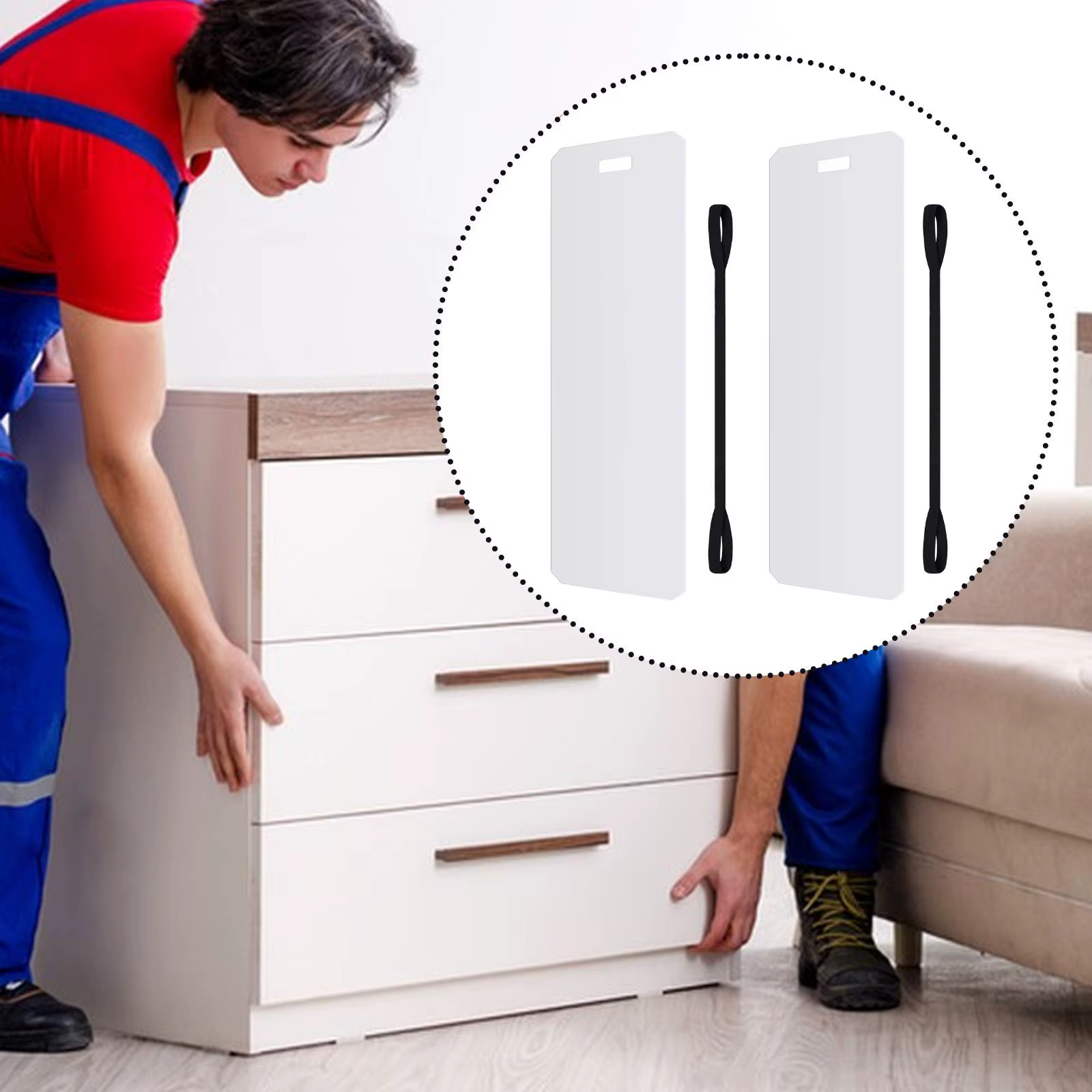 2 glissières pour appareils électroménagers, faciles à utiliser, pour déplacer les meubles