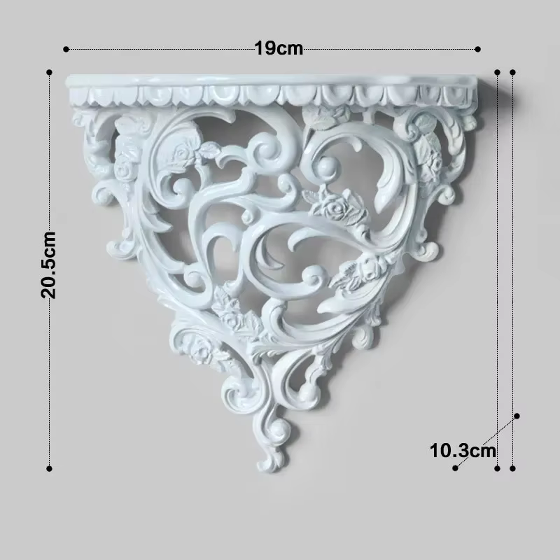 Étagère murale décorative créative de style européen, décoration de maison, Style Baroque, artisanat