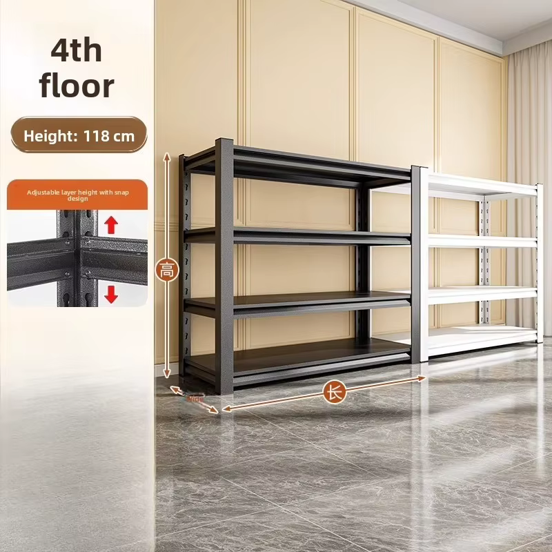 Étagère de rangement multi-niveaux autoportante en métal pour cuisine, garage, entrepôt, organisatio
