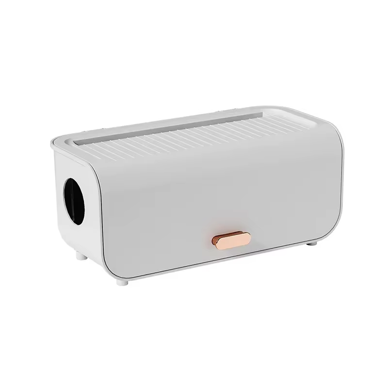 Boîte de rangement de câbles de bureau, étui de rangement pour lignes électriques, étanche à la pous