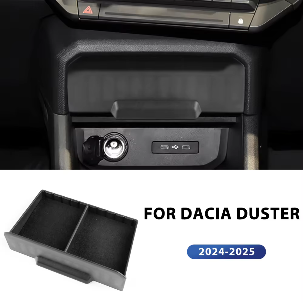 Boîte de rangement de commande centrale de stockage de voiture pour Dacia Duster 3 2024 2025 2026 co