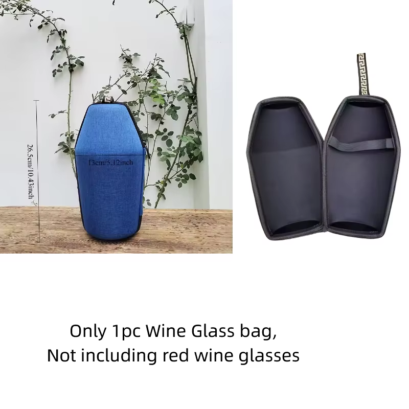 Sac de transport pour verres à vin, housse de protection antichoc pour verres à vin, boîte de rangem